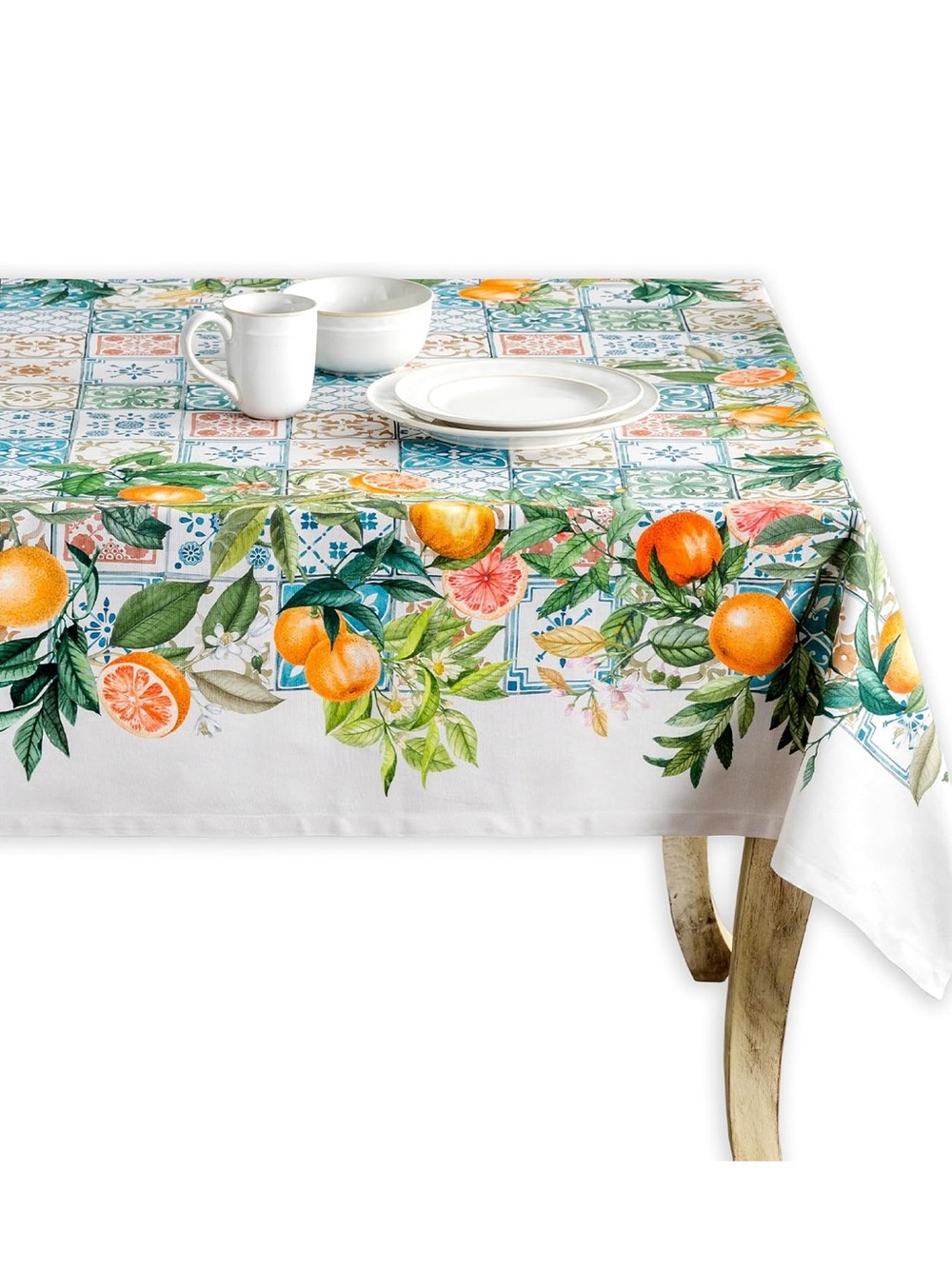Maison d' Hermine Rectangle Table Cloth 100% Cotton 70” x 108”